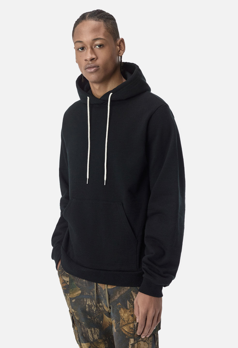 black cashmere hoodie