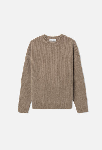 Dakota Knit Oversized Crew / Wheat