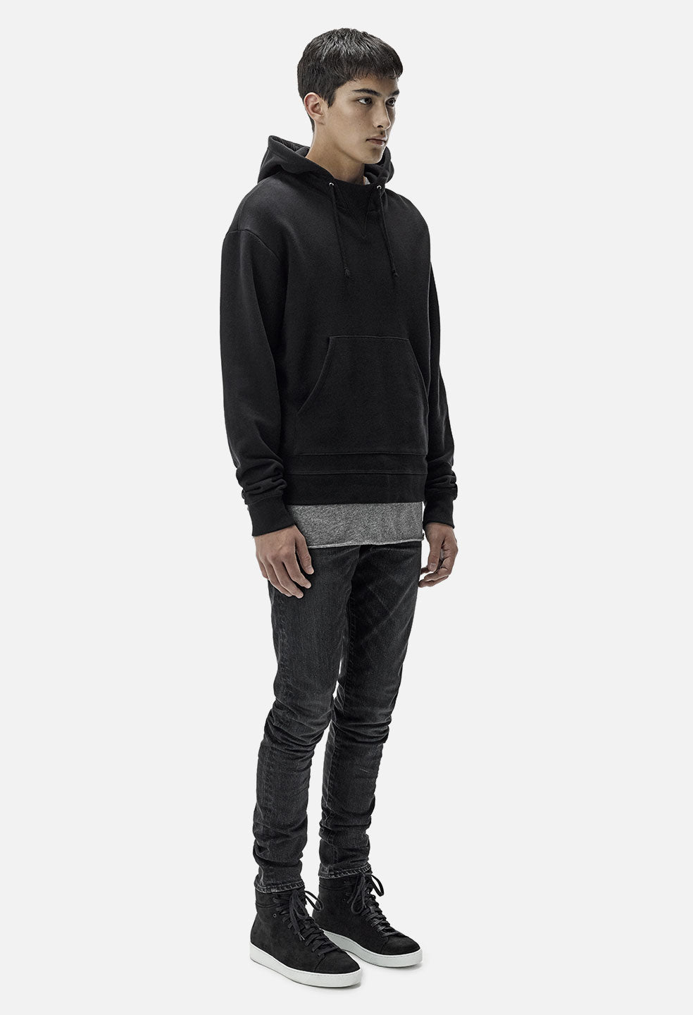 Kake Mock Pullover / Black