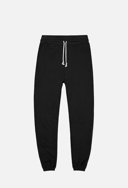 black oversized sweatpants