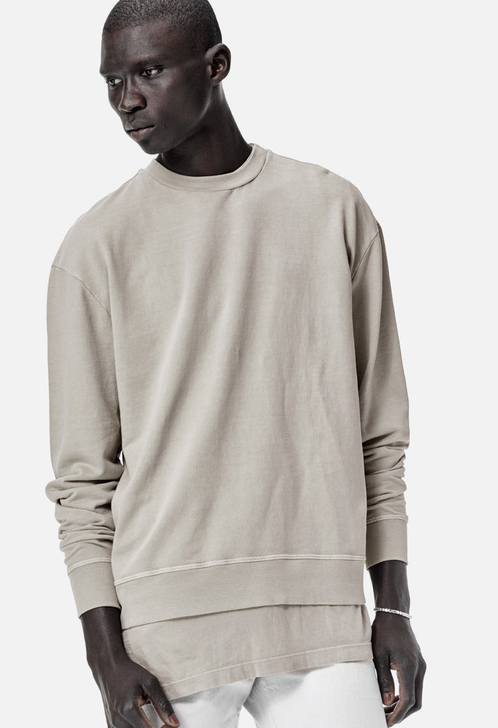 Oversized Crewneck Pullover / Clay