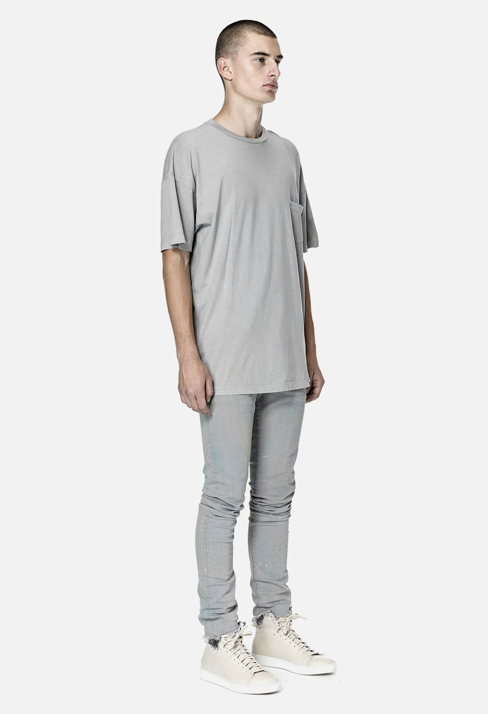 Paneled Pocket Tee / Washed Clay