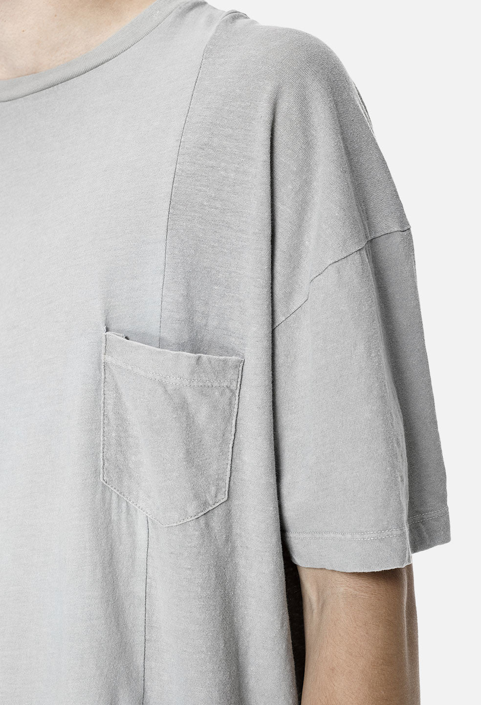 Paneled Pocket Tee / Washed Clay