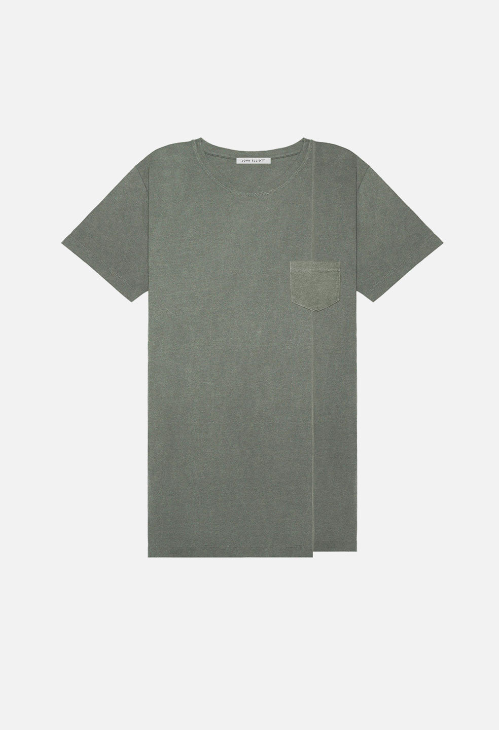 Paneled Pocket Tee / Washed Olive