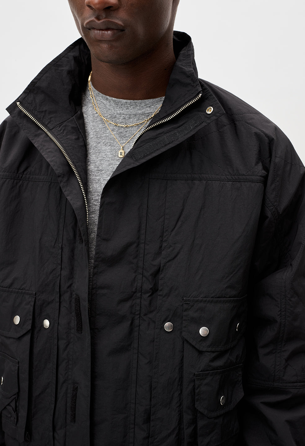 Quilted Nylon Hunting Jacket / Black - JOHN ELLIOTT