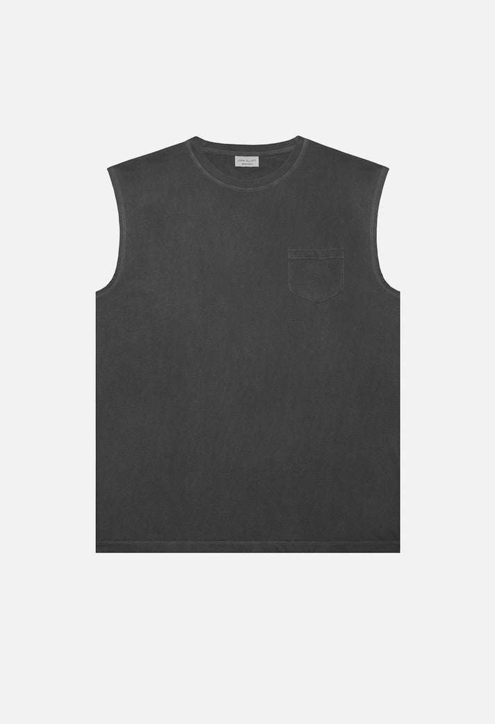 Sleeveless Pocket Tee / Black