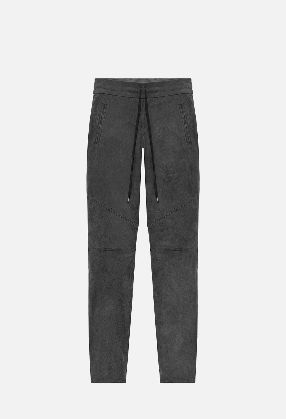 Leather Escobar Pants / Charcoal Suede