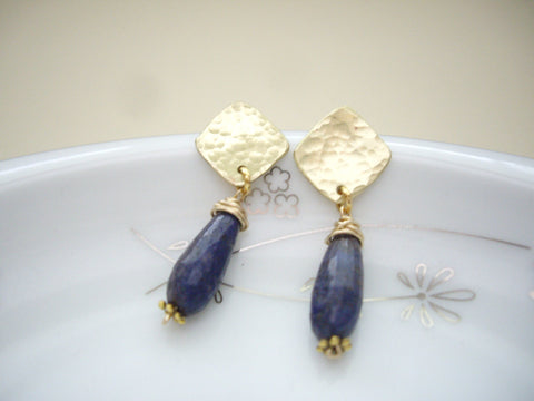 Lapis Lazuli Modern  Earrings