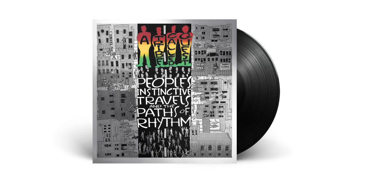 Vinyl cover of A Tribe Called Quest's album 'People's Instinctive Travels and the Paths of Rhythm'