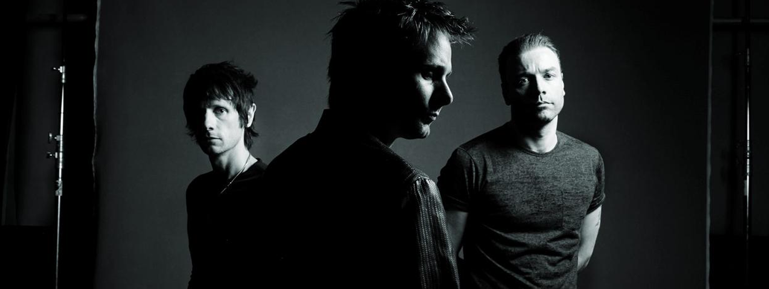 Black and white photo of Muse