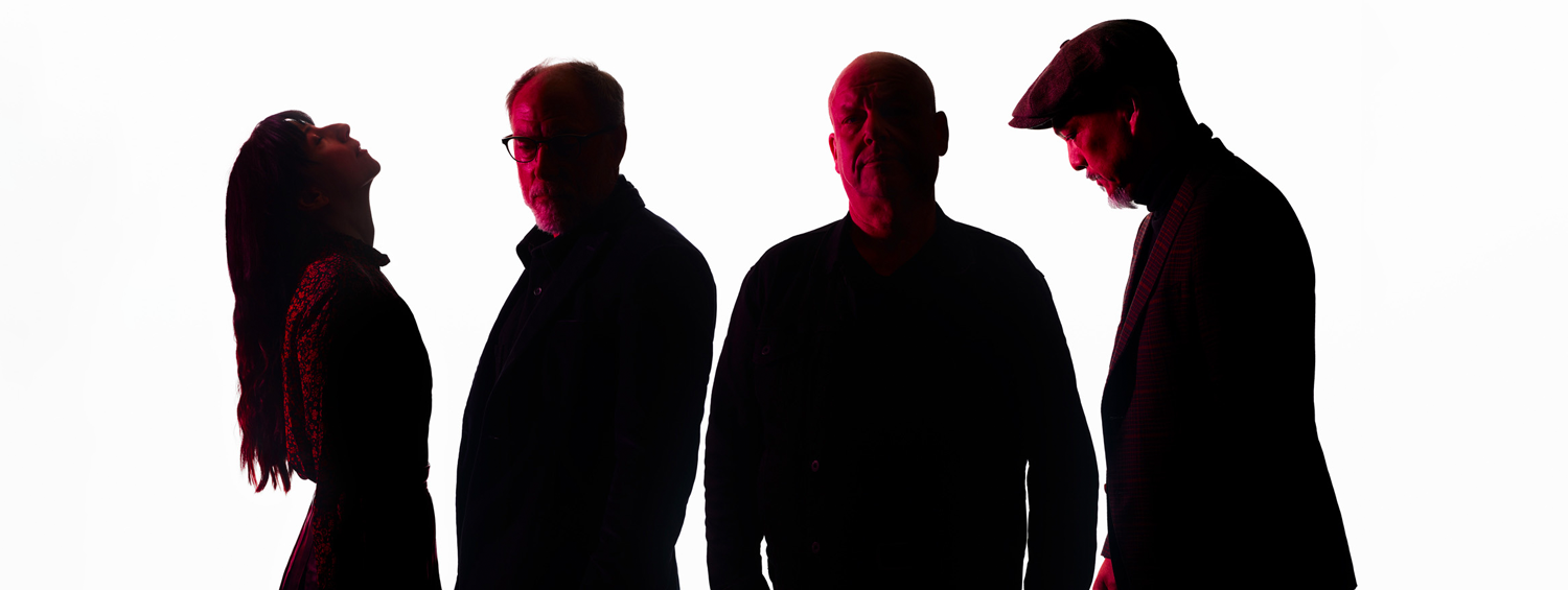 Pixies photoshoot against a white background