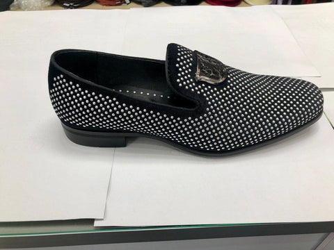 Swagger-Black-and Silver-Slip-On