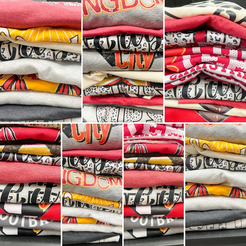 Stacks of Kansas City T-Shirts