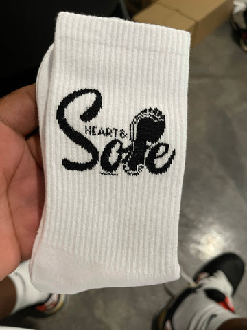 Heart & Sole White Socks