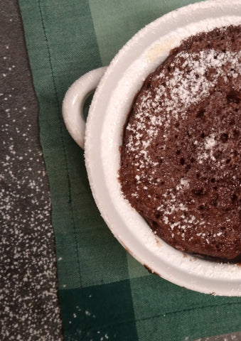 Peanut Butter and Jam Chocolate Lava Cakes