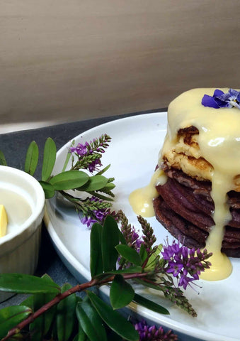 Blueberry Keto Pancake Stack