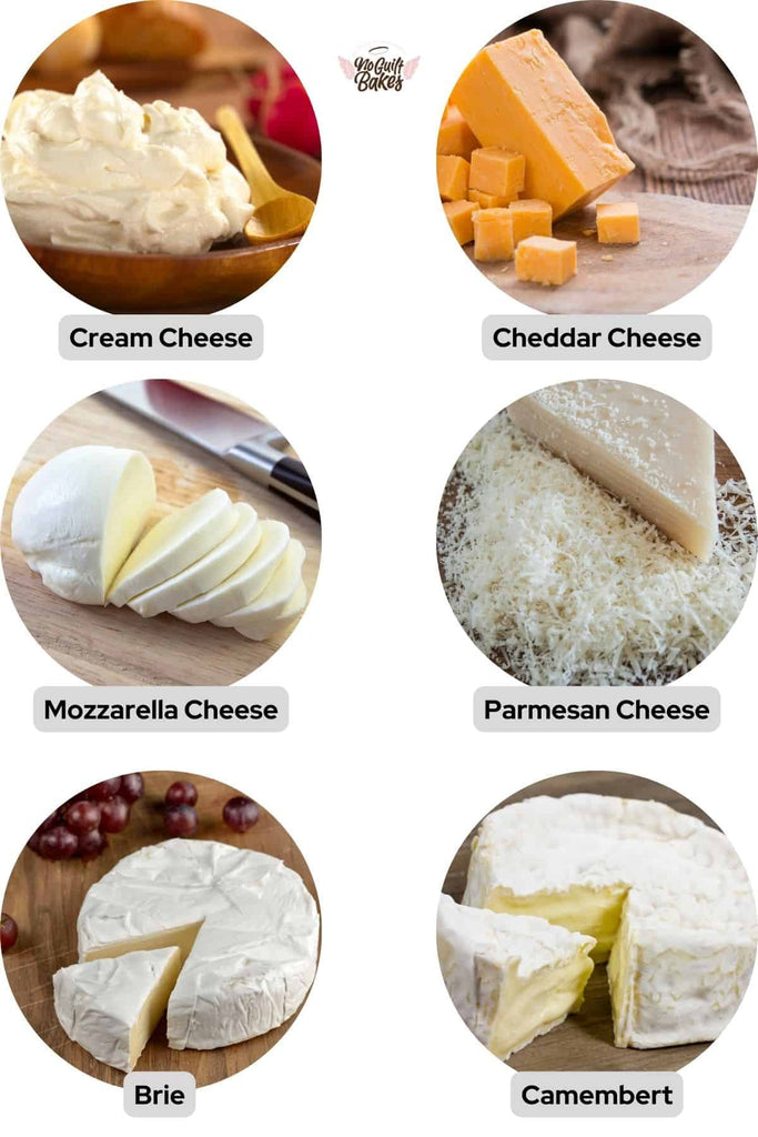 different types of cheeses