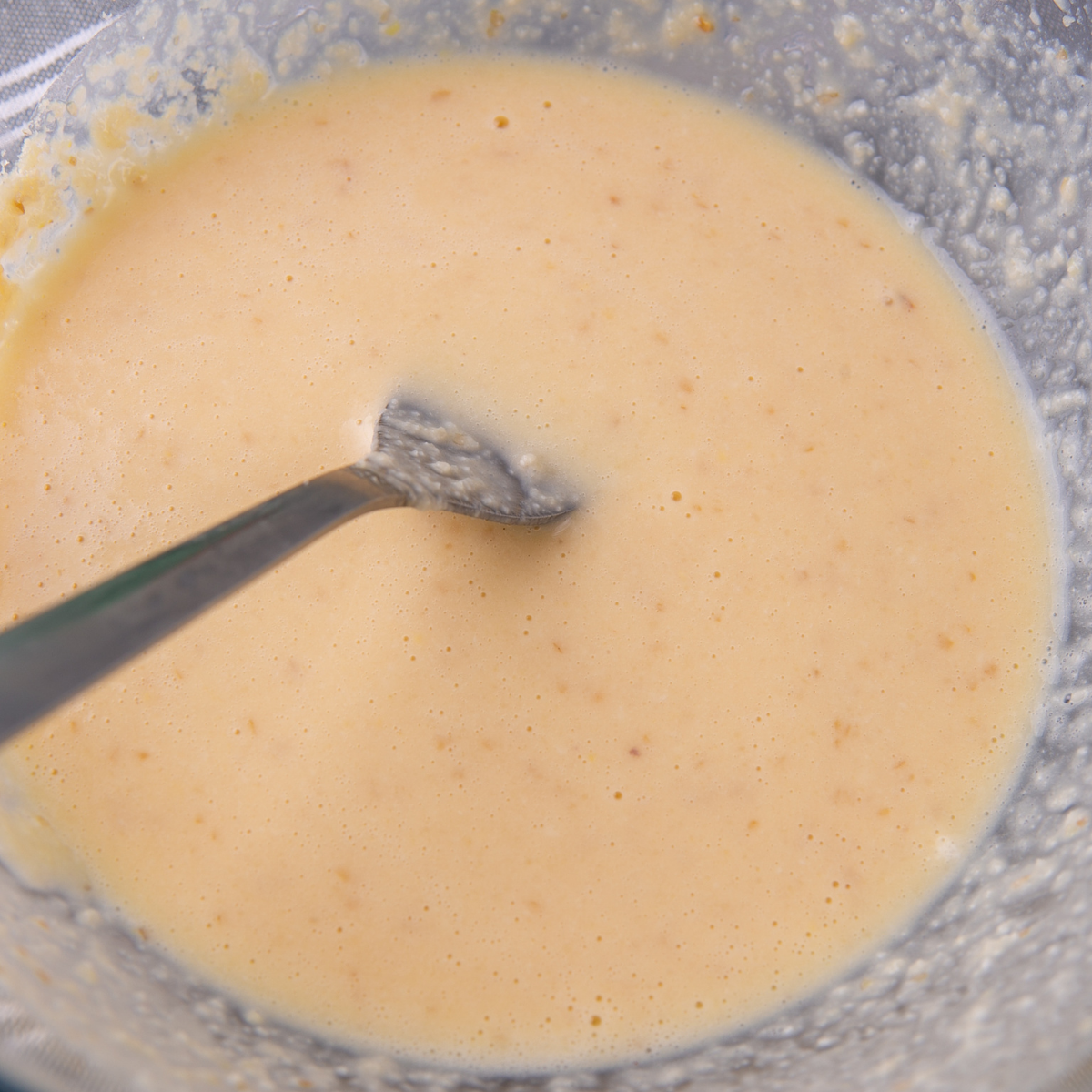 Let the keto pancake batter rest 