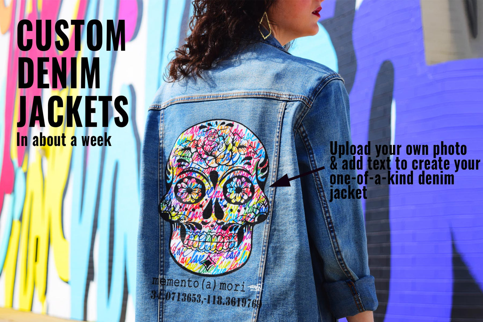 print on demand denim jacket