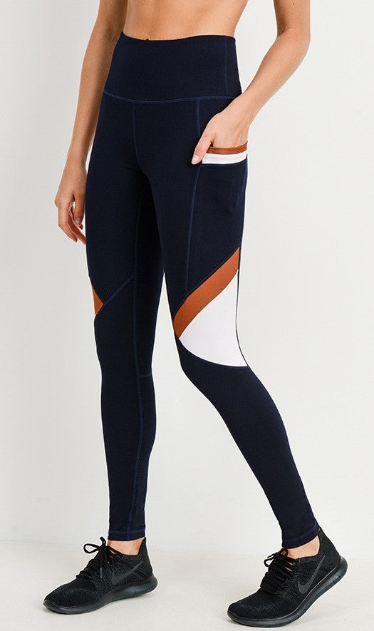 Curve Colorblock Highwaist Leggings – Estilo De Madre