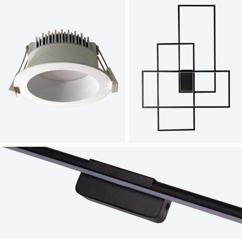 Ledon downlight, Upendo Wall light and Novi wall light