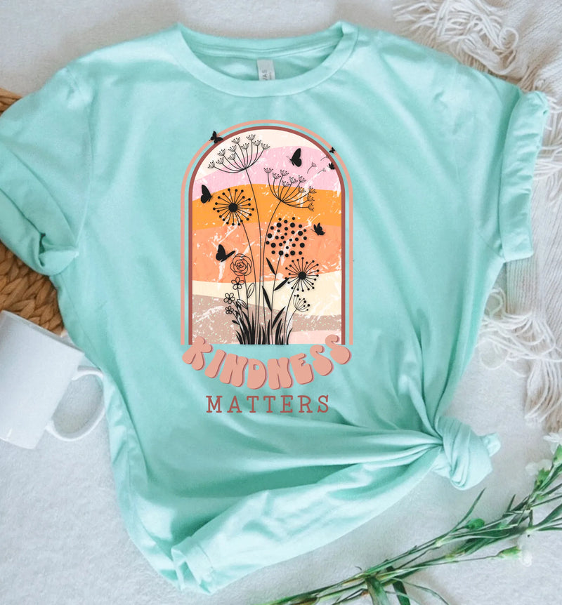 Kindness Matters Floral Graphic