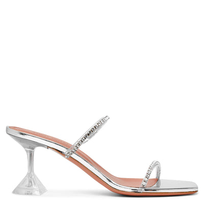 Gilda embellished transparent pvc sandals
