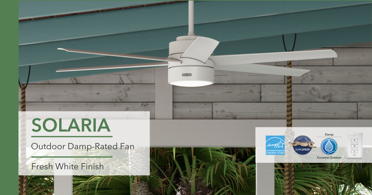 Solaria outdoor damp rated fan