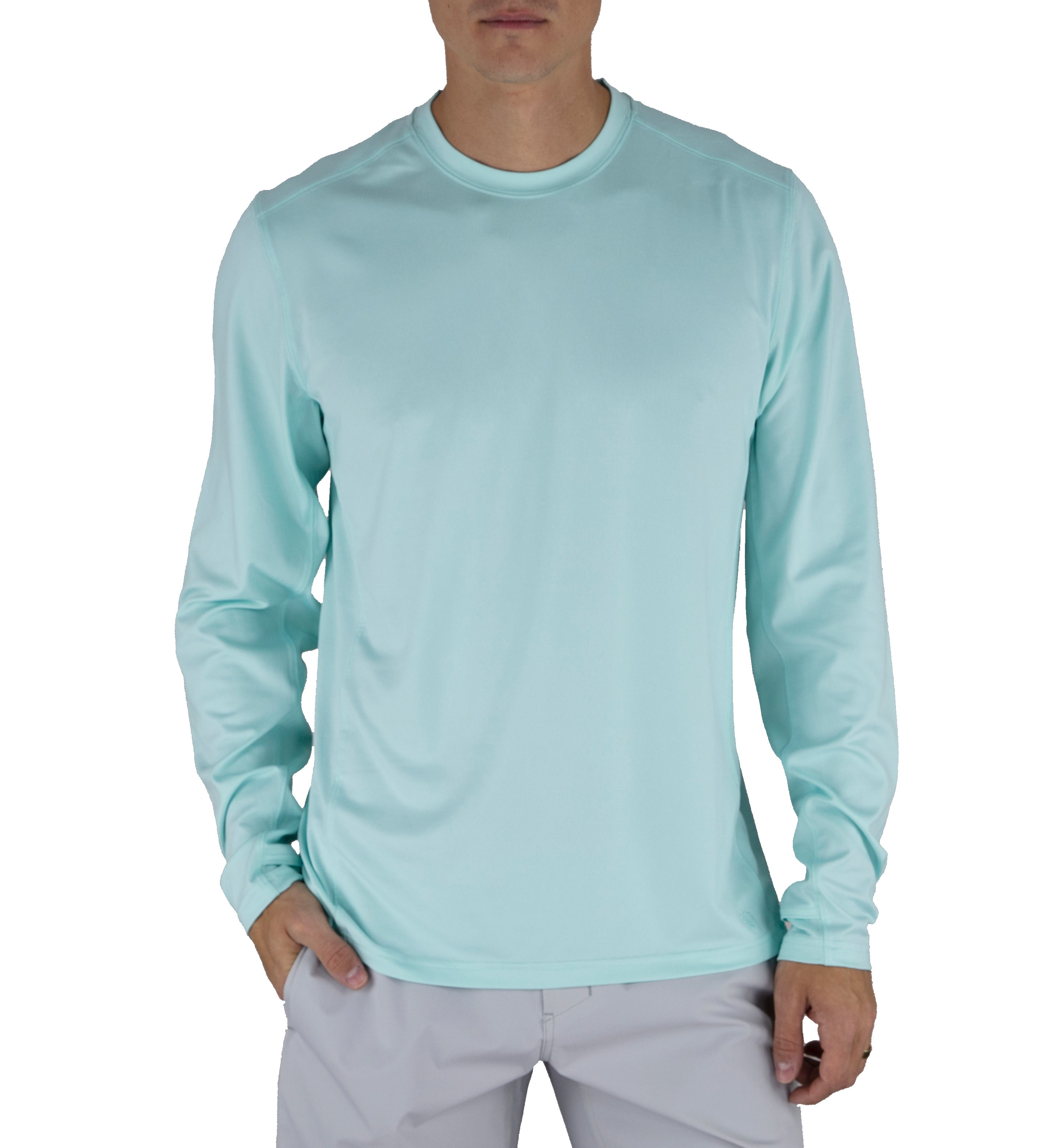 Member's Mark Men's Luxe Performance Long Sleeve Crew Size S Blue Cove