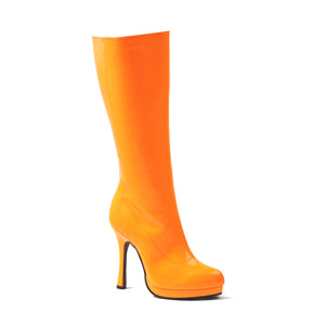 neon knee high boots