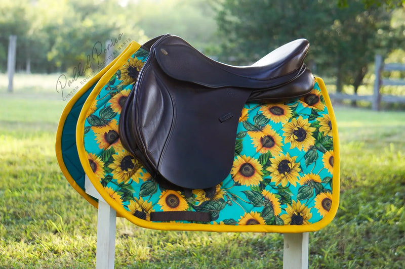 Custom saddle pads top