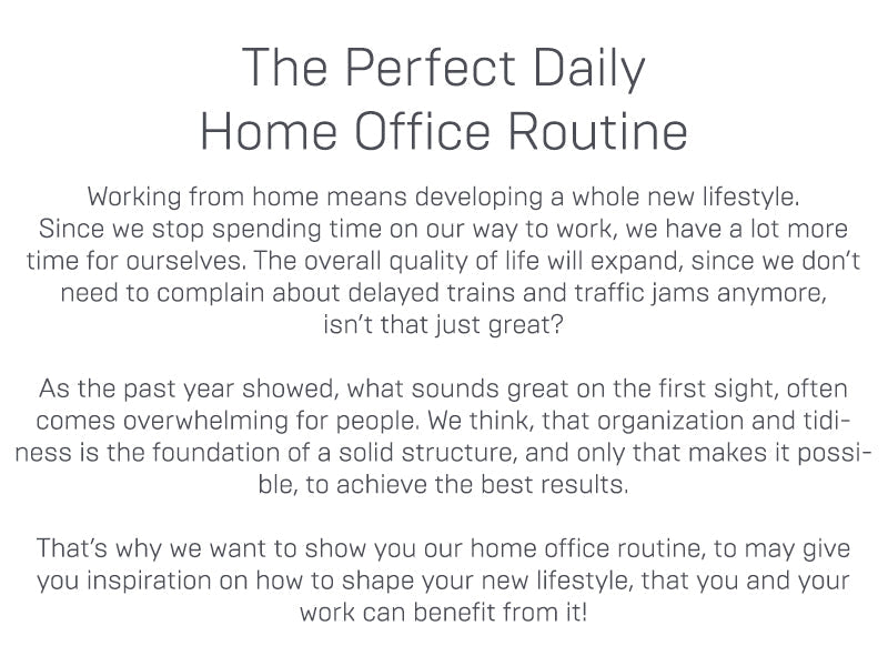 The Perfect Daily Home Office Routine