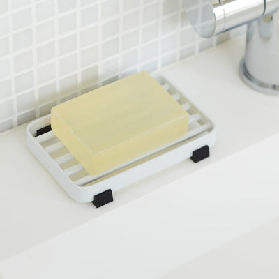 Yamazaki Home Flow Self Draining Soap Dish, Black