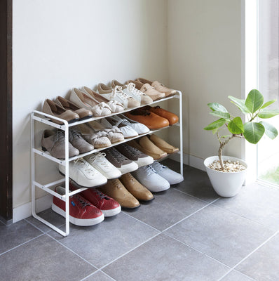 6-Tiered Shoe Rack with Wooden Top Board