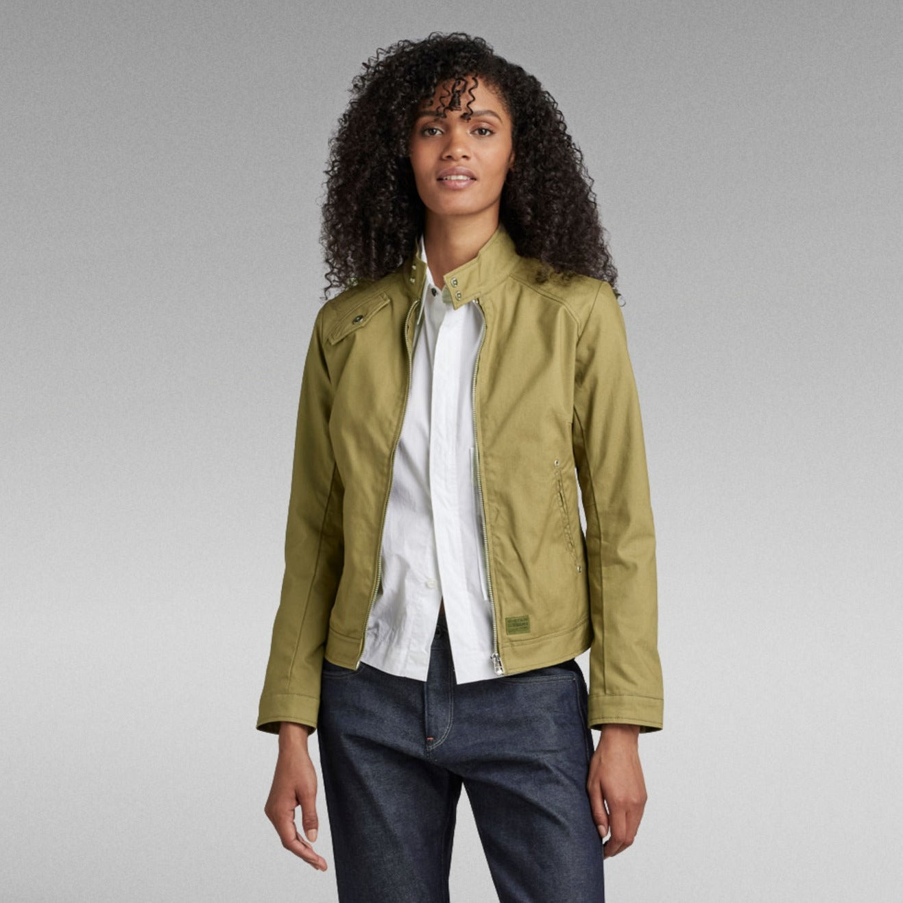 G-Star Raw - Cropped Hunter Jacket - Dark Olive