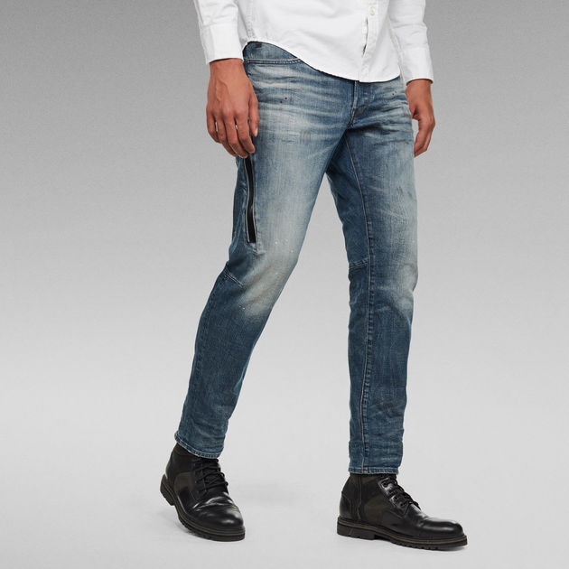 G-Star Raw - Scutar 3D Slim Tapered - Antic Faded Baum Blue