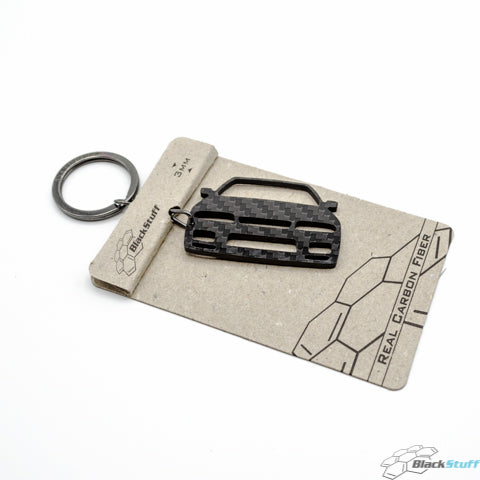 BlackStuff Carbon Fiber Keychain Keyring Ring Holder Head Gasket