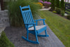 A&L Furniture Amish-Made Poly Porch Rocker, Blue
