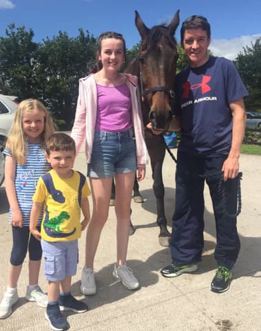 Barry Gerahty and family