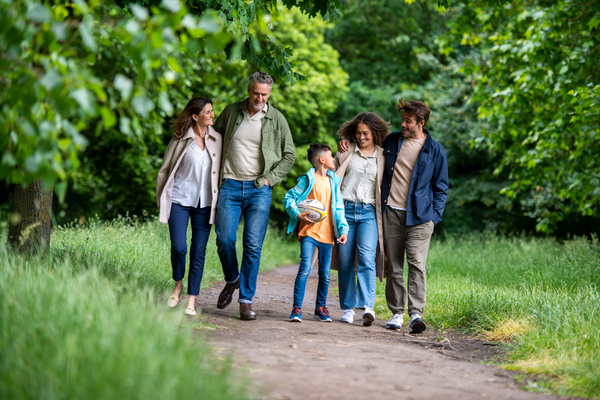 Family walking in the park 