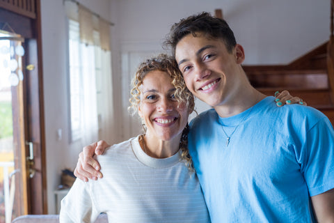 A teenager with his Mother