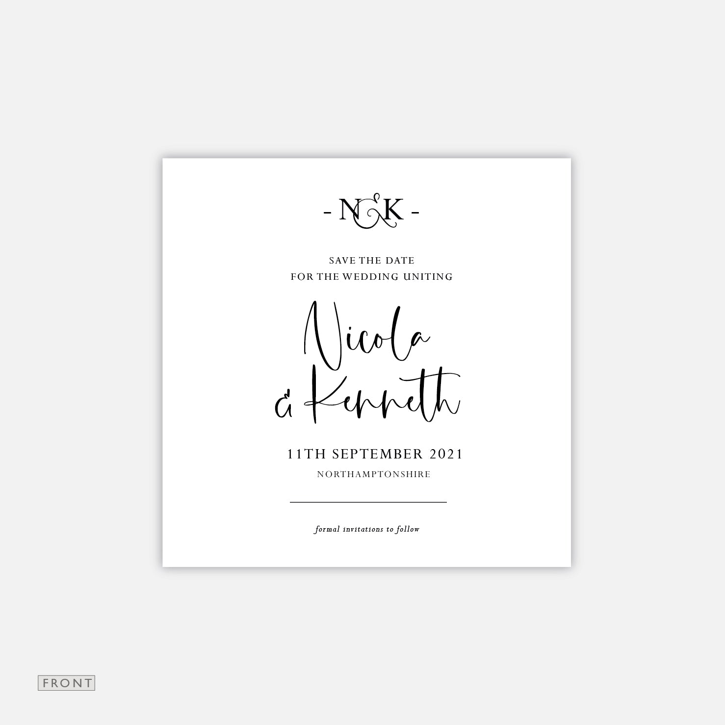  Elegant and Romantic Save the Date Cards, Modern, Digital File  or Printed Cards by Paradise Invitations : Handmade Products