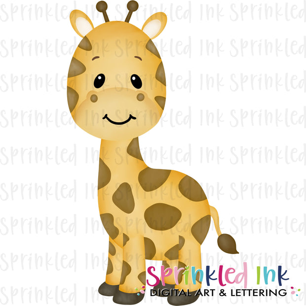 Download Watercolor Png Baby Giraffe Download File Sprinkled Ink