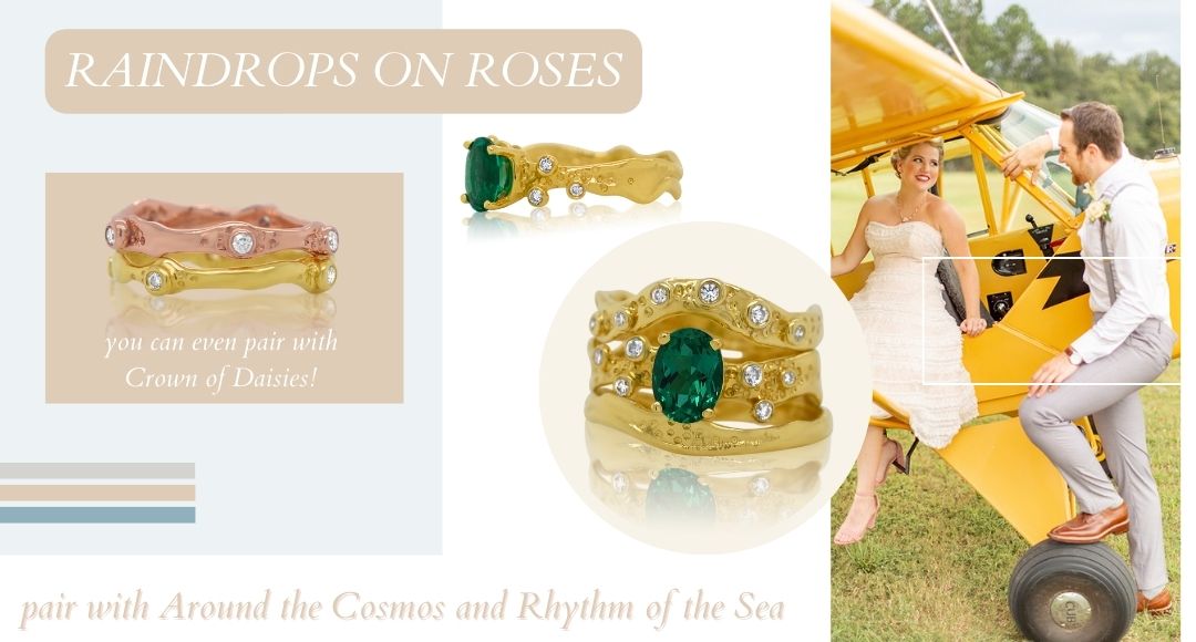 Kristen Baird Bridal Pairing - Raindrops on Roses, Around the Cosmos, Rhythm of the Sea