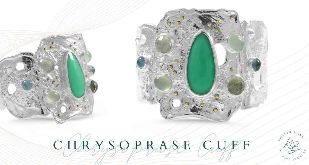 Chrysoprase Cuff - Final Piece by Kristen Baird