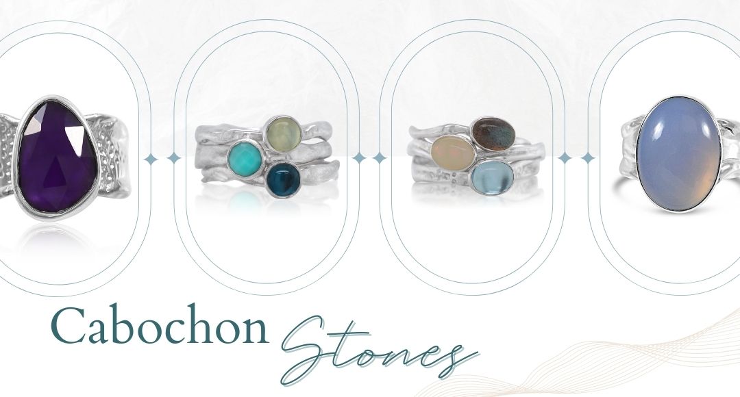 Faceted vs. Cabochon - cabochon rings - Kristen Baird Blog