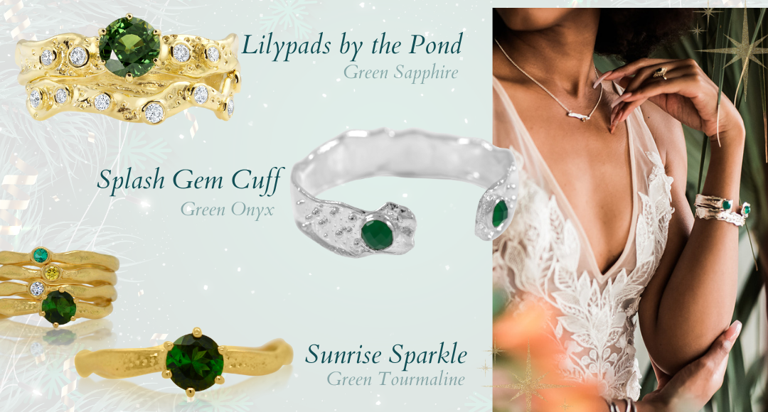 Kristen Baird Blog - Christmas Gemstones - Greens