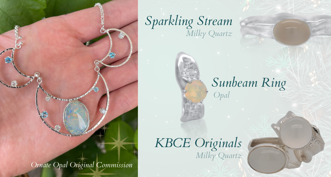 Kristen Baird Blog - Christmas Gemstones - Opal and Quartz