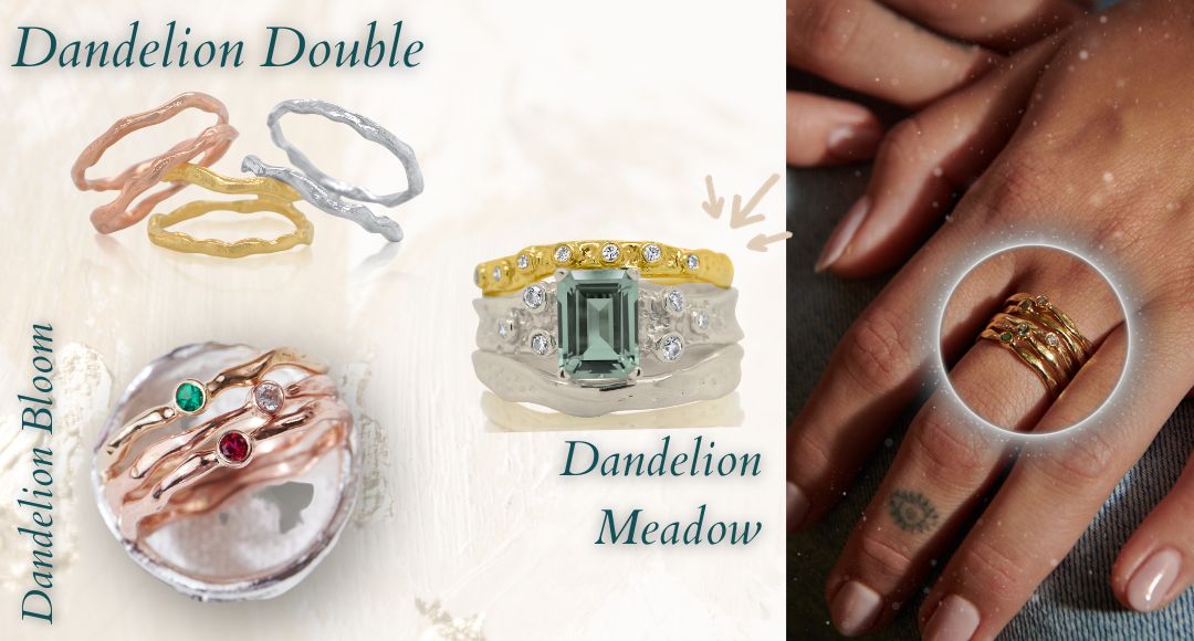 Kristen Baird Blog - Gemstone Stackers - Dandelion Bloom