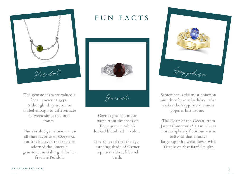 Kristen Baird Gemstone Guide Fun Facts